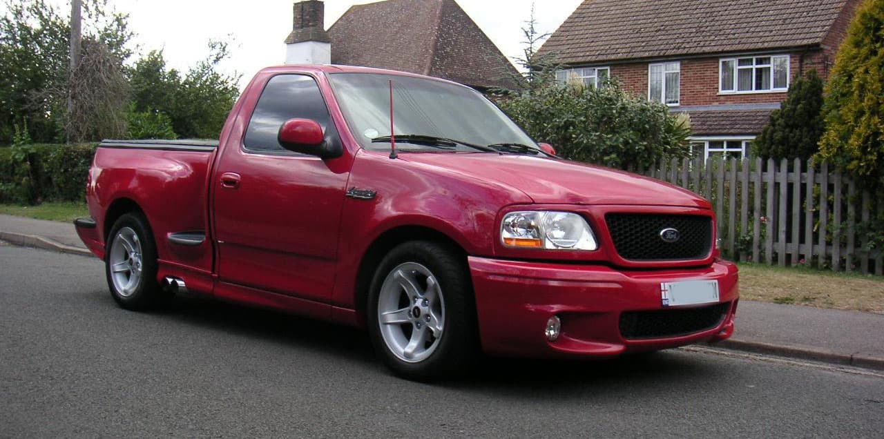 Kingsley's imported Ford F-150 Lightning pickup truck